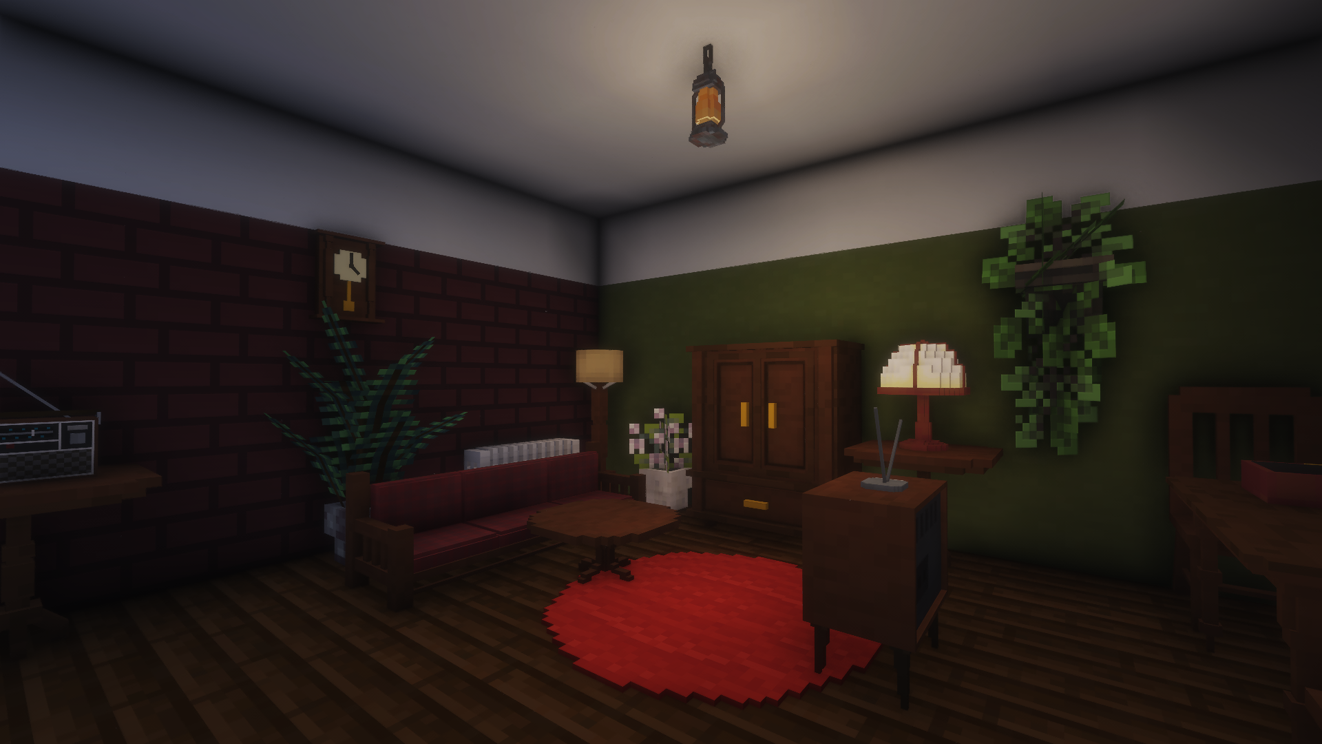 living room showcase
