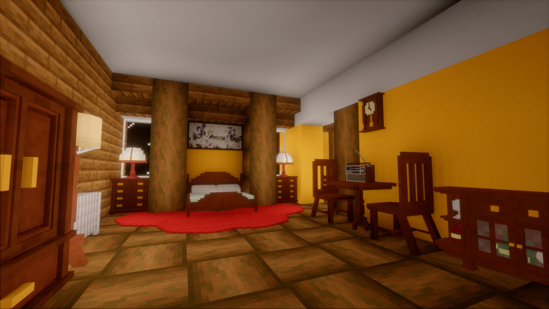 Bedroom with study room