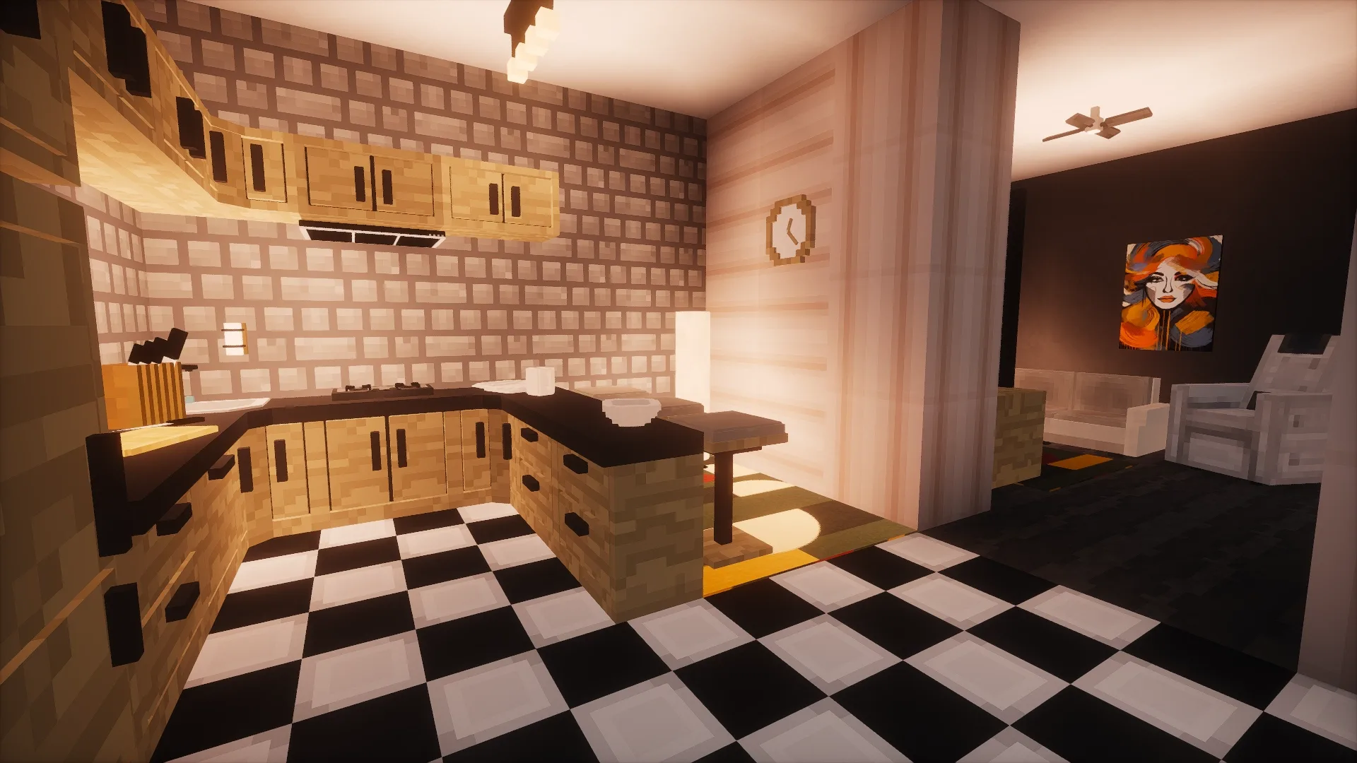 Kitchen/Living room showcase